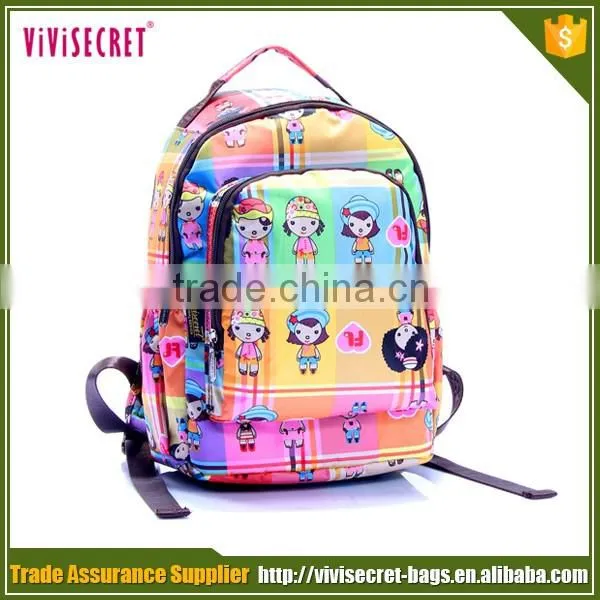 Candy color 2016 fashion women back pack modern school bag