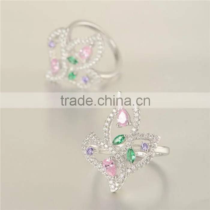 Wholesale Alibaba Metal Ring With Color Stones