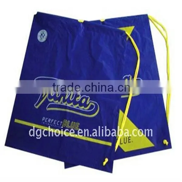 Top popular fashion style eco-friendly palstic cheap drawstring bag