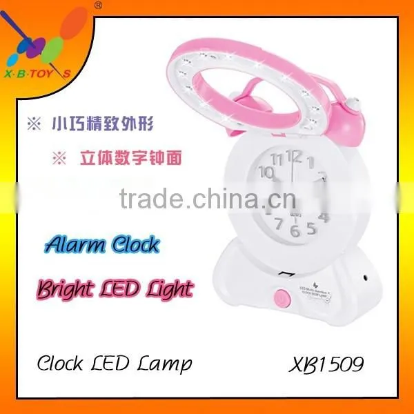 High quality 2016 wholesale LED Desk Lamp with Alarm Clock Modern Bedroom/Living room LED night Light with clock