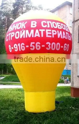 Advertising Yellow Outdoor Inflatable Balloon