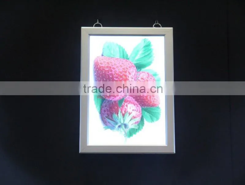 New product china supplier picture frame snap led slim light box wholesale