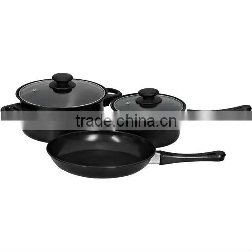Non-stick cookware set/3pcs carbon steel cookware set Language Option French
