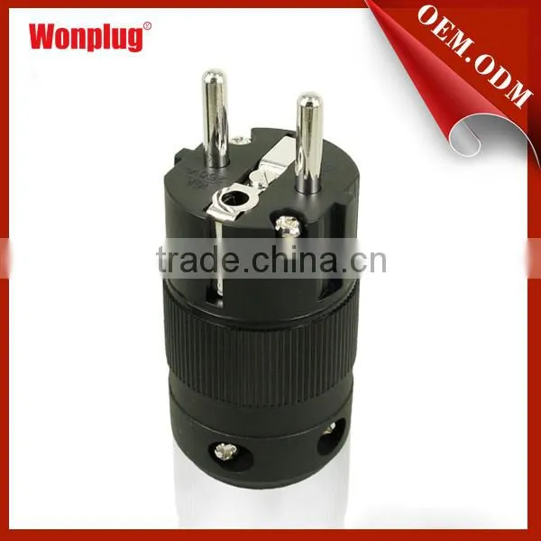 250V 16A SCHUKO AUDIO PLUG 580 with VDE certificate&factory directly sale