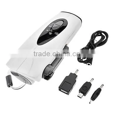 dynamo solar flashlight radio phone charger
