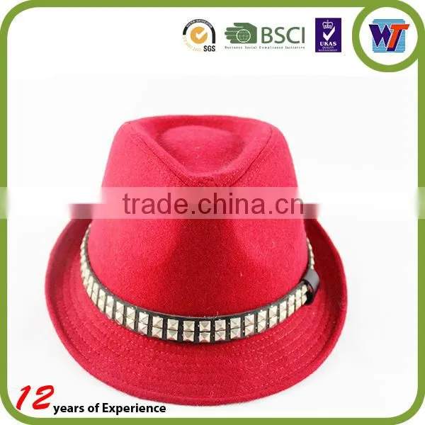 New Currents Design Wool Cap Felt Available Colourful Hats For Fashion Beautiful With Bowknot