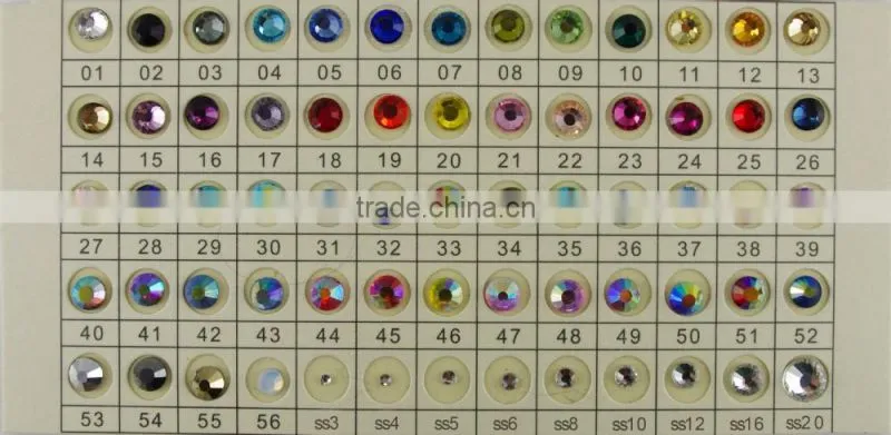 Loose machine cut flatback Korean hotfix rhinestones