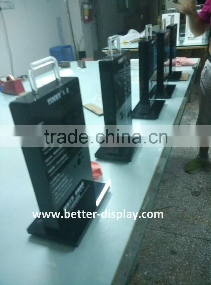 custom acrylic electronic lock servr rack for door lock
