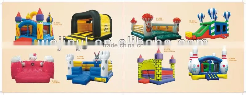 The inflatable cartoon bouncy castle commerical/used bouncy castle blower