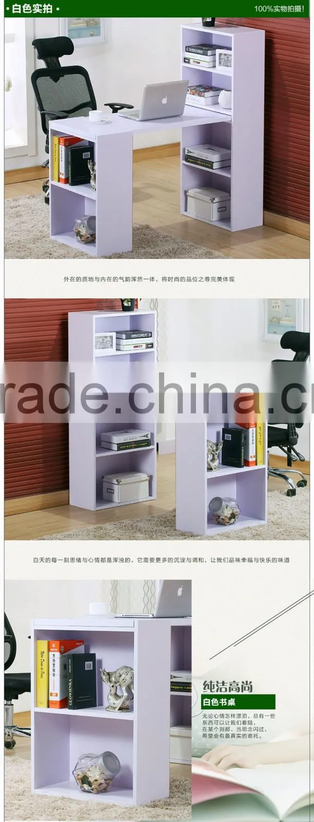 Modern design simple computer desk and modern home bookcase