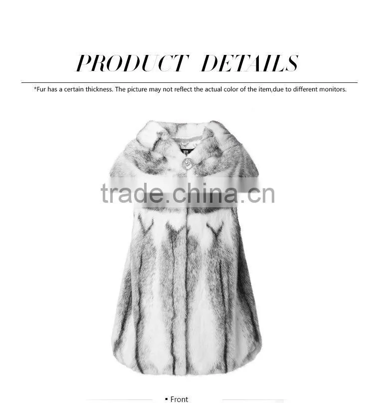 Precious winter women black cross mink fur vest with hat