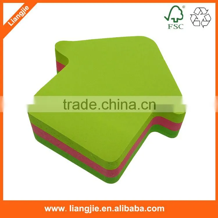 manufacturer custom neon paper sticky note pad,self-adhesive note pad
