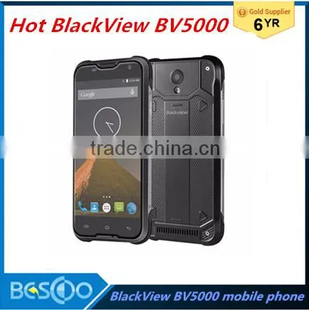 Original Blackview BV5000 16GBROM 2GBRAM 4G LTE Smartphone 5.0 inch Android 5.1 MTK6735P Quad Core 1.0GHz Waterproof Phone GPS