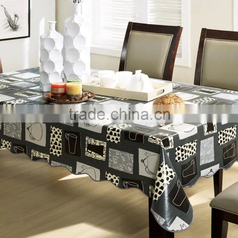high quality water proof 137*183cm decorative print pvc table cloth
