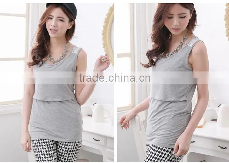 Breathable Breastfeeding Tank Tops for maternity nursing