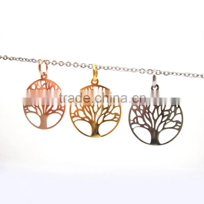 Best Price Stainless Steel 20mm Small Family Tree of Life Charms