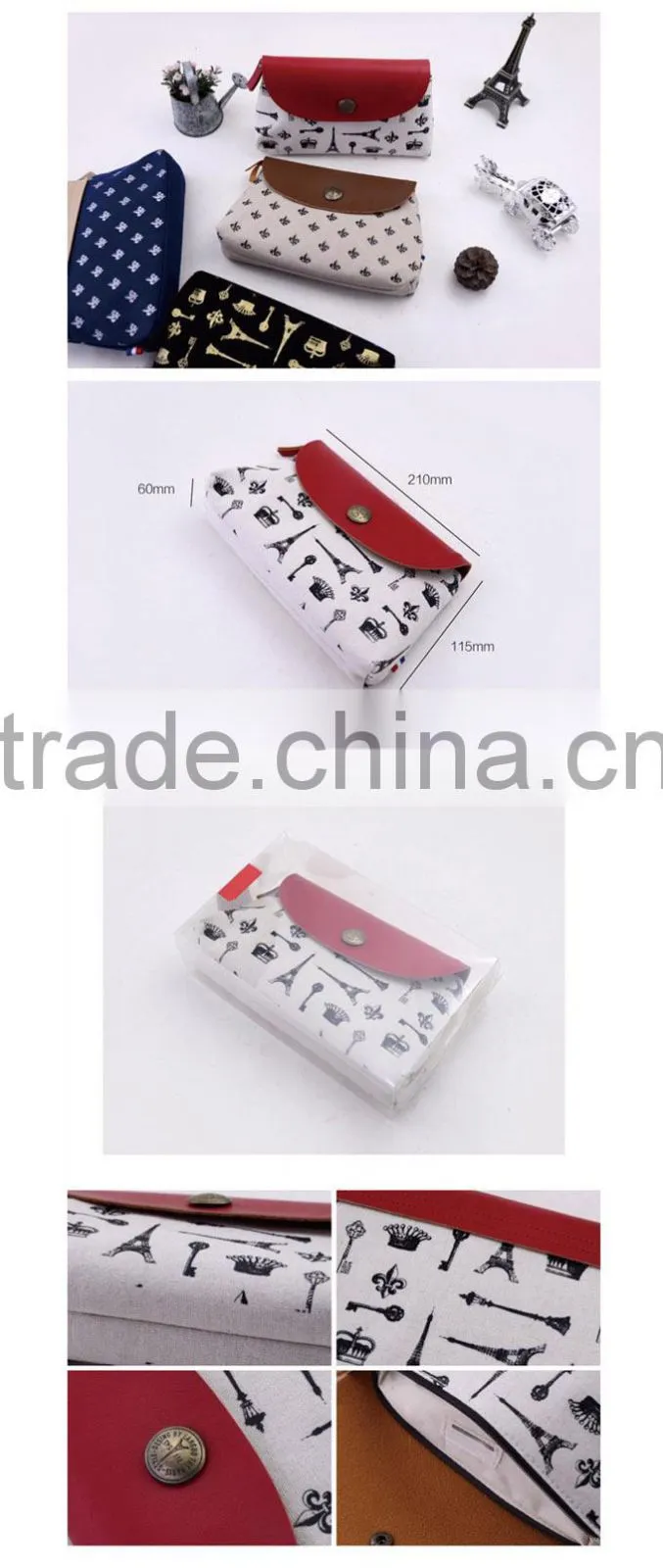 Wholesale cotton travel organizer makeup bags(COS15-007)