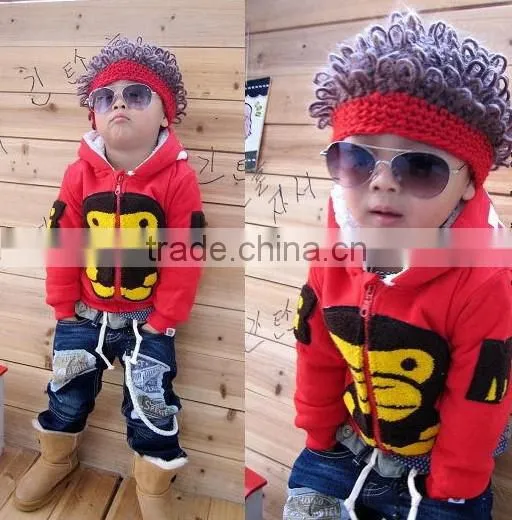 Fashionable rock style crazy hats for kids