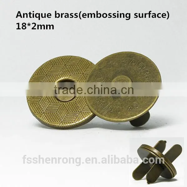 Factory Outlets cheap customized nickel round rivet magnetic button