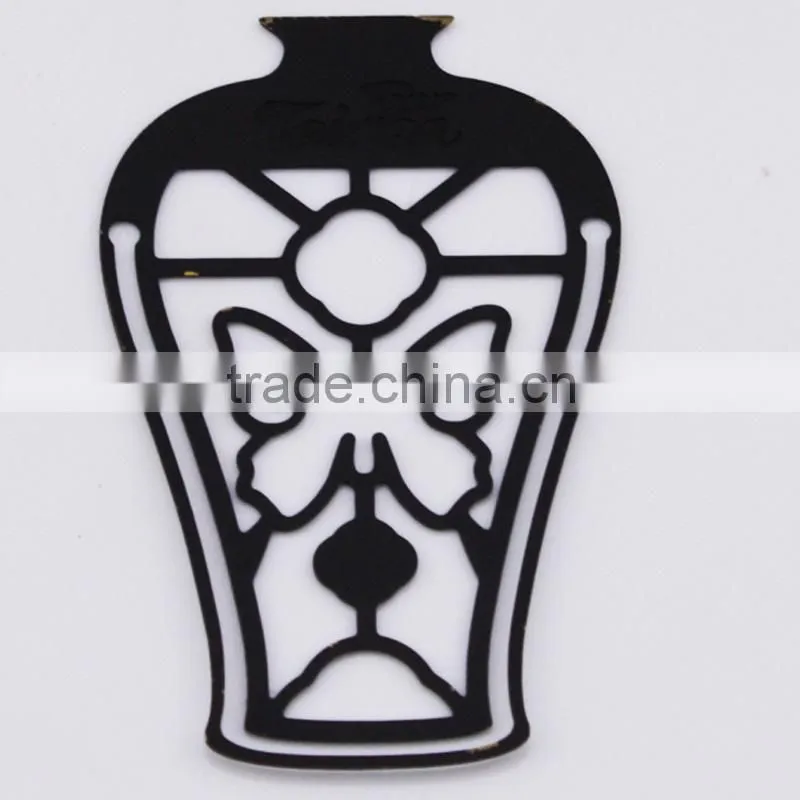 Beautiful four leaf clover metal bookmark/super thin elegant custom brass bookmark wholesale