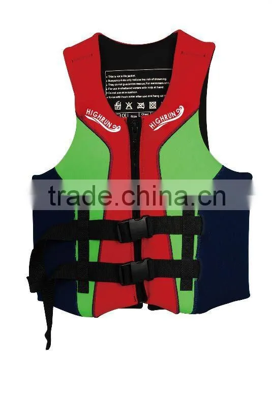 (New Arrival)Adult Neoprene YKK zipper and Buckle Life Vest/Swimming Vest