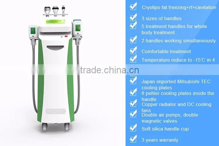 Multifunction Cavitation & RF Cryolipolysis slimming machine fat freeze body slimming cryolipolysis
