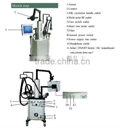 CE Cavitation slimming machine Rf freezing cavitation weight loss machine
