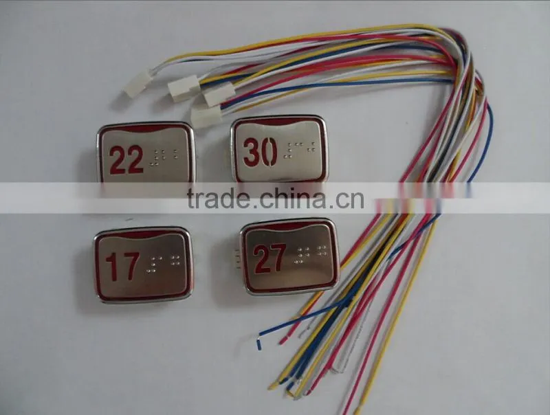 Standard button panel cop and lop elevator button