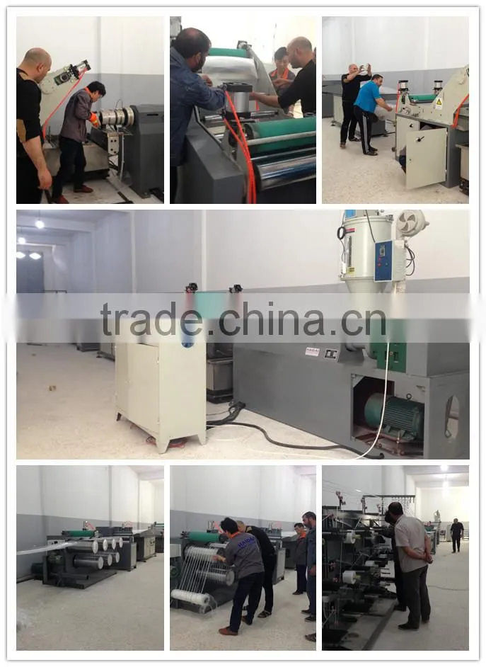 CNRM Split Film Plastic Raffia Tape Drawing Machine For Rope Twine