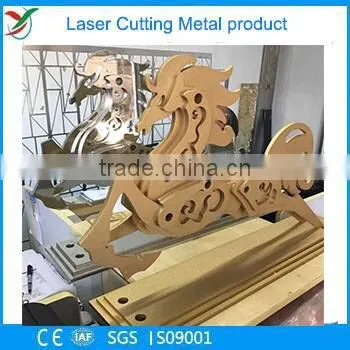 Laser Cutting stainless steel horse with yellow color