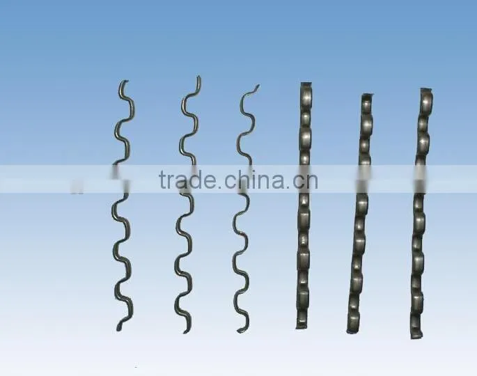 High Tensile Steel Fiber 25/0.55,30/0.5 Glued Hook Ends Steel Fiber