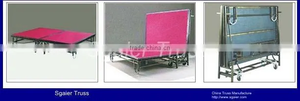 Wholesale Metal folded cheap portable stage with factory price