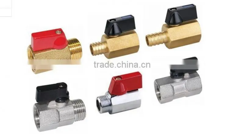 3/8 Inch Brass Mini Ball Valve Male and Female thread