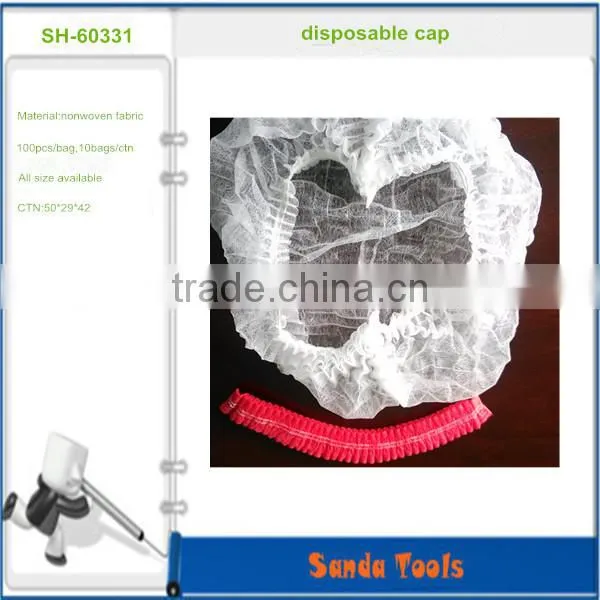 nonwoven disposable bouffant cap