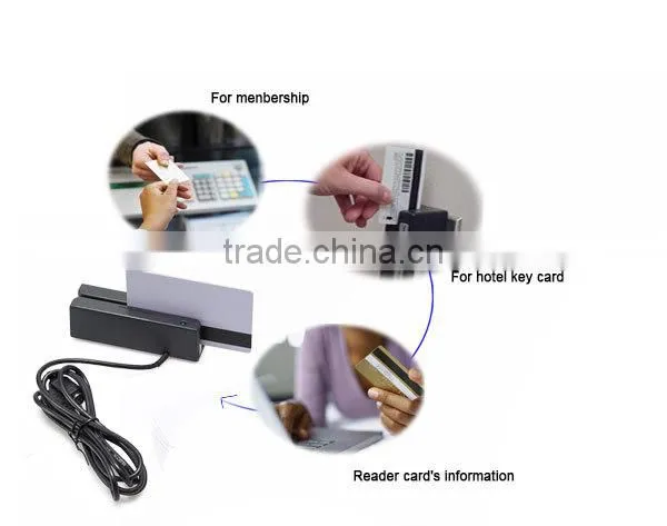 MSR100 USB Cheap Magnetic Card Reader For Menbership