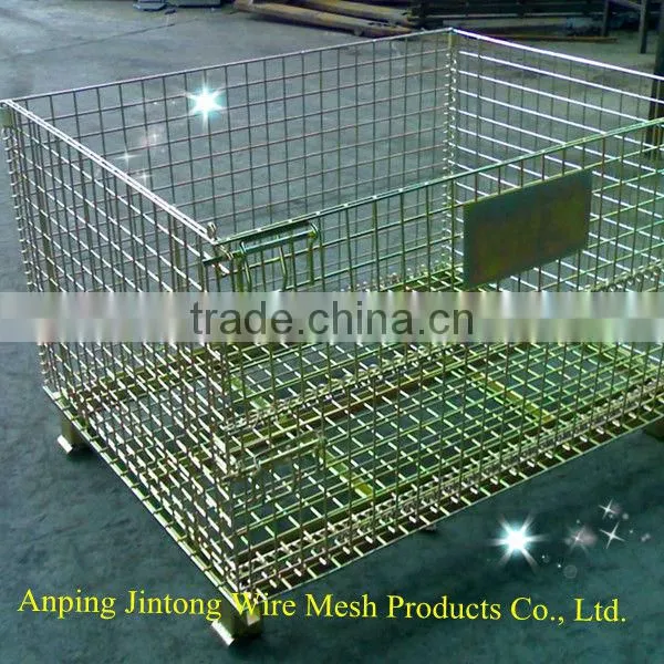 galvanized rolling wire mesh storage container