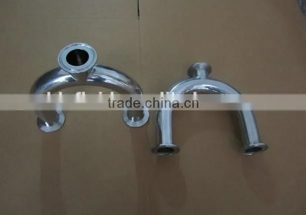 stainless steel clamped U type tee