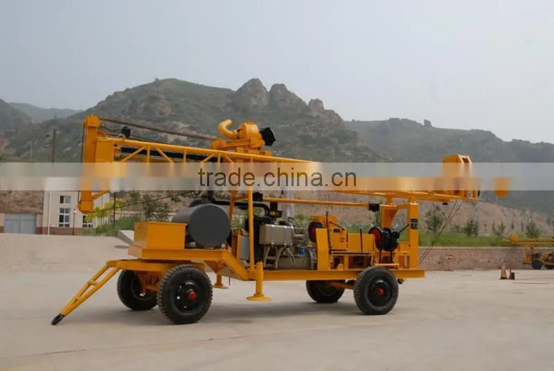 300m multifunctional mining borehole drilling equipment with power head