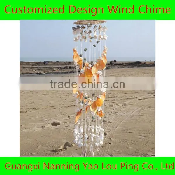 Seashell rotation heart-shape wind chime unique wind chime wholesale