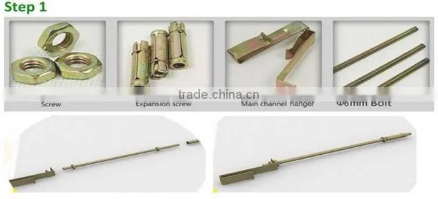 Light steel ceiling accessories triangular keel for clip in ceiling tile