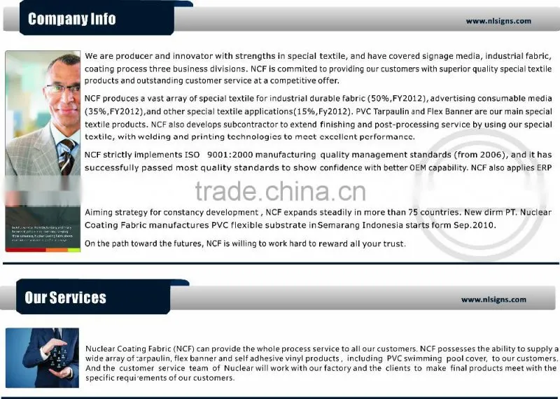 differert type of Acrylic for outdoor furniture and sunshade