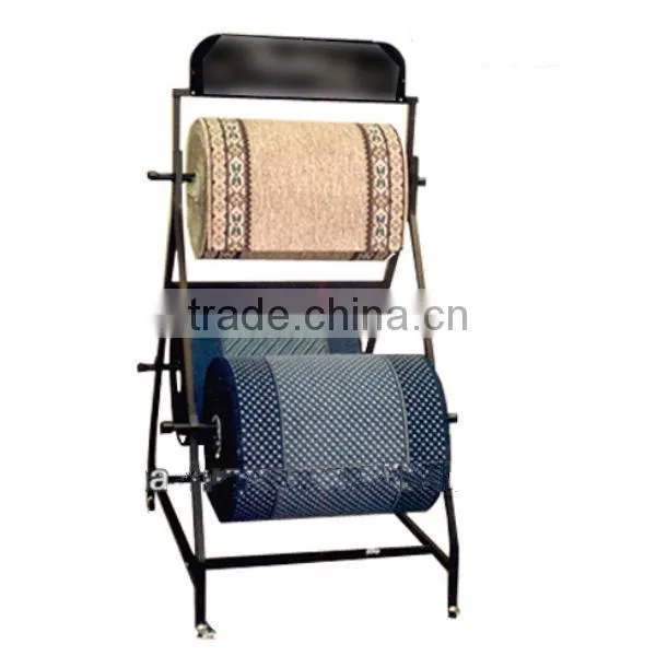 Removable supermaket metal rug rack