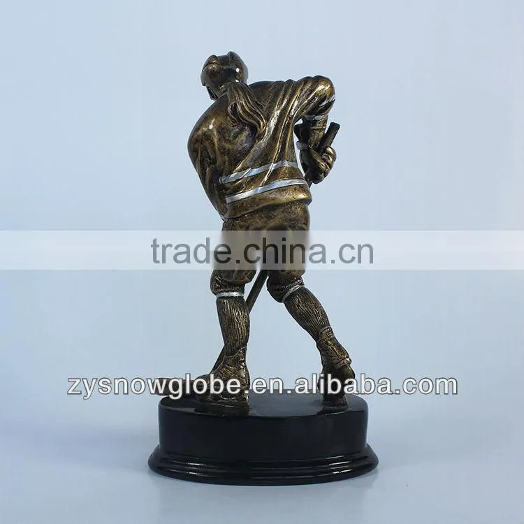Customized resin hockey trophy