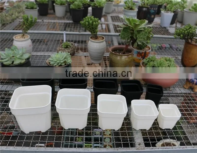 Plastic Colorful More Thickness Square Flower Pot