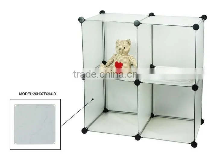 Whole Sale 12pcs Panels +18pcs ABS Connector Modular PP Storage Cubes