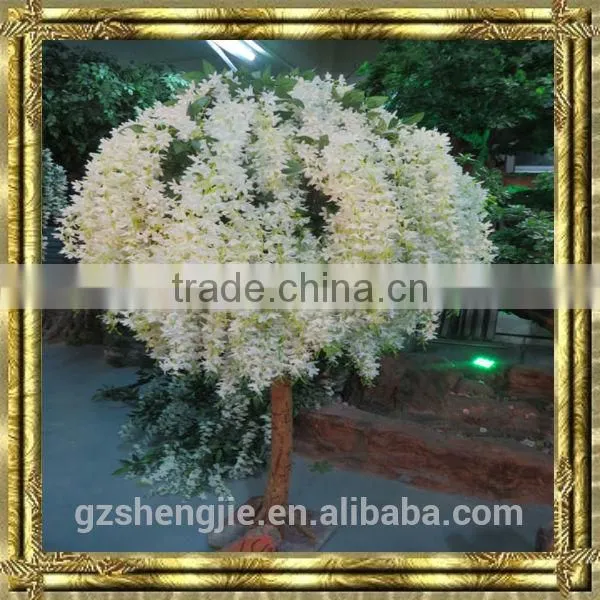 wedding decoration trees,artificial white wisteria flower tree,
