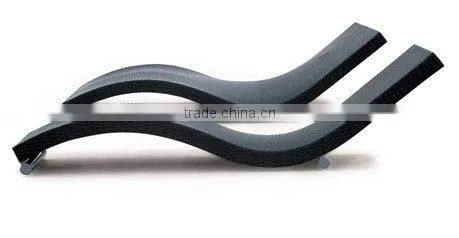 outdoor rattan beach chair or wicker beach lounge