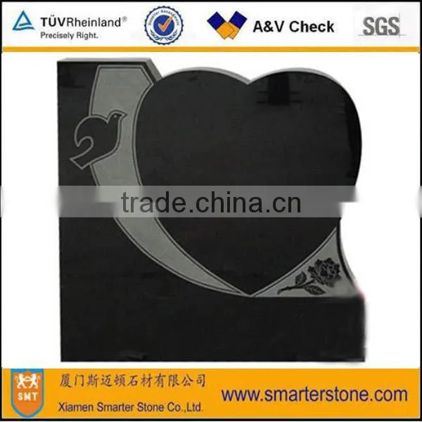 New designed Heart Shaped Tombstone Gravestone Granite Monument Natural Granite