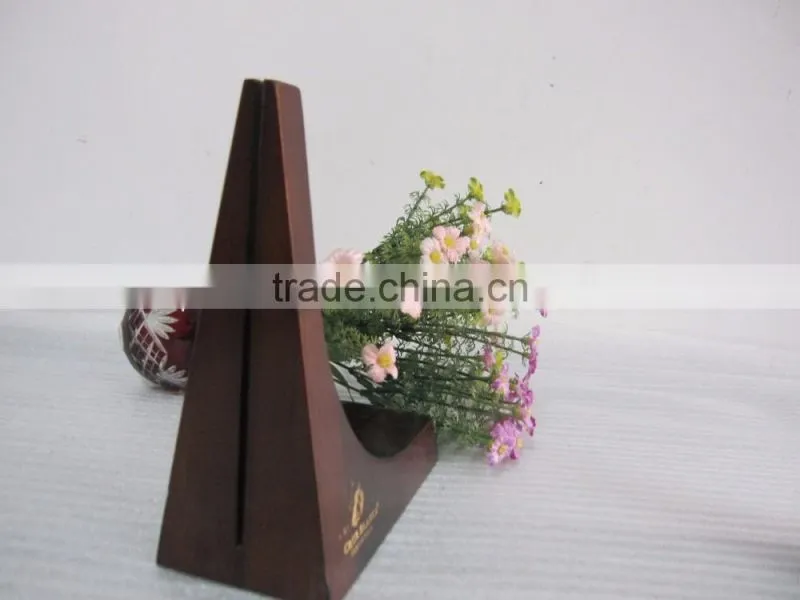 wooden business card holder made from natural wood suitable for desk decoration