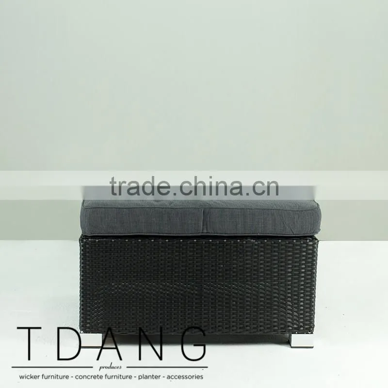 Kessler Wicker Ottoman - Outdoor Wicker Ottoman
